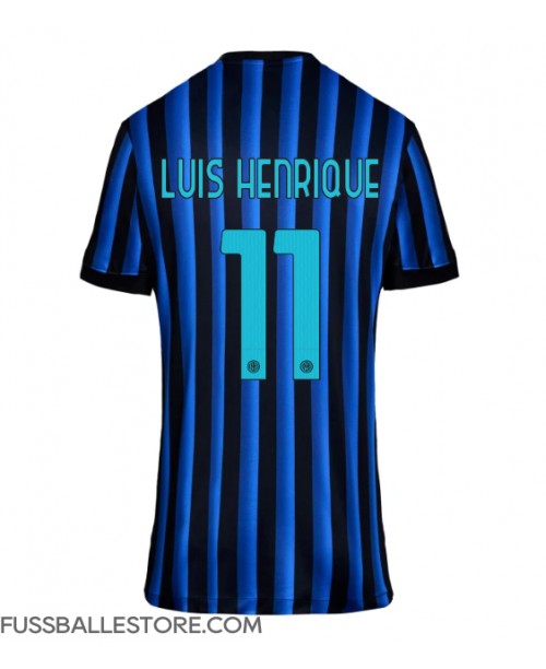 Günstige Inter Milan Luis Henrique #11 Heimtrikot Damen 2025-26 Kurzarm Günstige Inter Milan Luis Henrique #11 Heimtrikot Damen 2025-26 Kurzarm